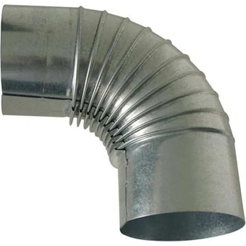 Compra CODO CHIMENEA ACERO GALVANIZADO diametro100 MM 90º FR RG04R100C al mejor precio