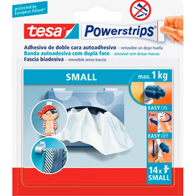 Compra TIRA POWERSTRIPS PEQUEÑA BLANCA 14 UDS TESA TAPE 58560-00000-01 al mejor precio