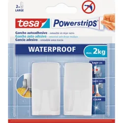 Compra COLGADOR POWERSTRIPS WATERPROOF RECTANGULAR GRANDE BLANCO BLISTER 2 + 4 TIRAS TESA TAPE 59701-00002-00 al mejor precio