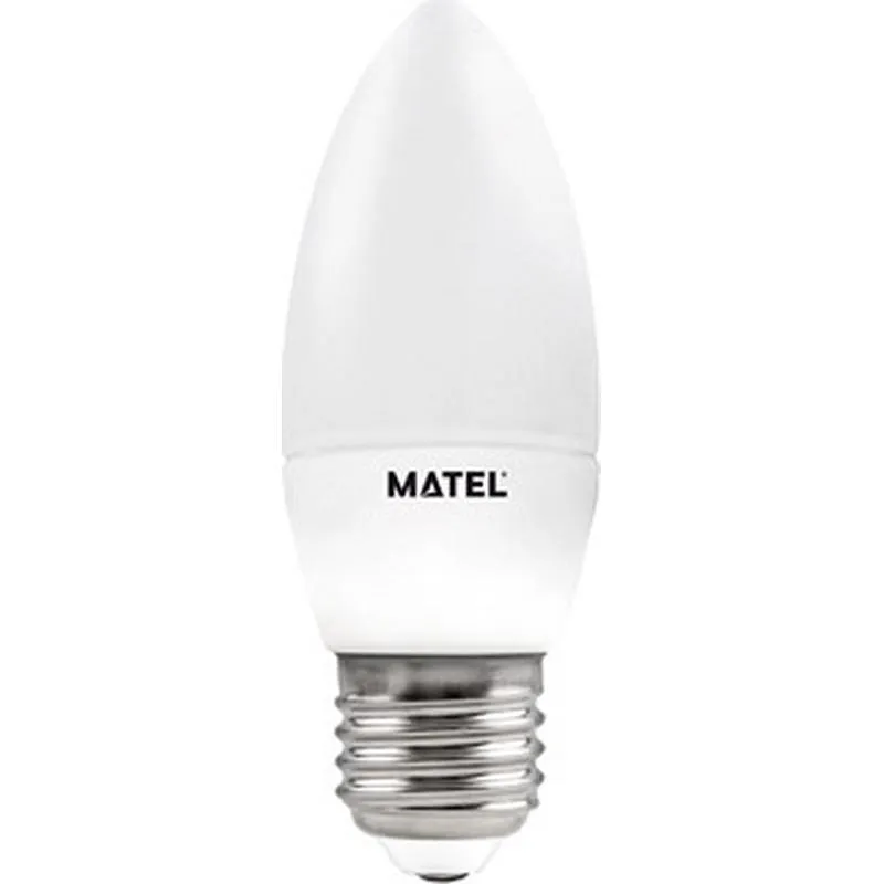Compra BOMBILLA LED VELA E27 LUZ FRIA 600LM 6W MATEL 21847 al mejor precio