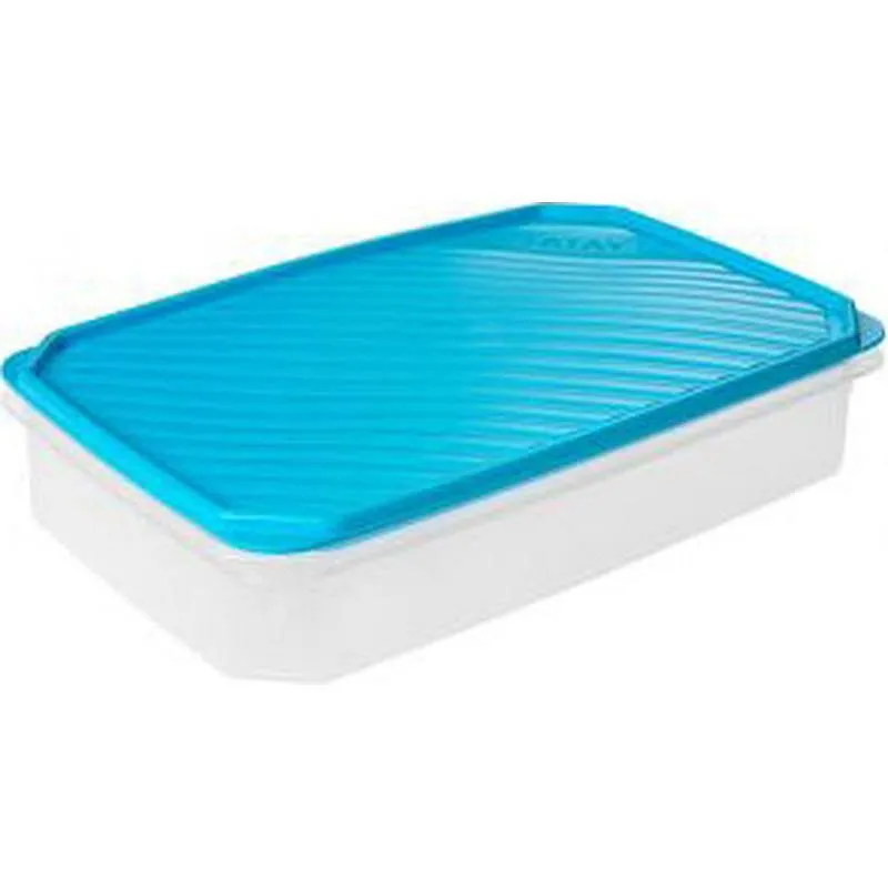 Compra CONTENEDOR HERMETICO 2,1 L RECTANGULAR TURQUESA TATAY 1162100 al mejor precio