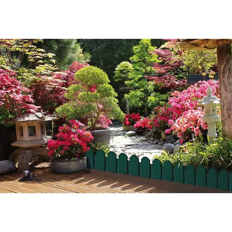 Compra BORDURA POLIETILENO SIERRA BORDER VERDE PACK 4 UDS 20 X 80 CM NORTENE 2017008 al mejor precio