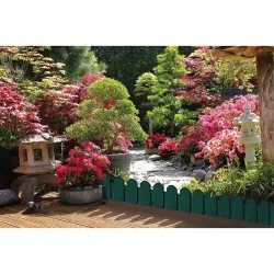 Compra BORDURA POLIETILENO SIERRA BORDER VERDE PACK 4 UDS 20 X 80 CM NORTENE 2017008 al mejor precio