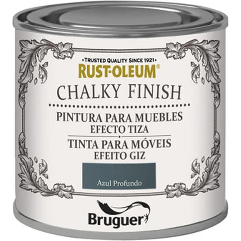 Compra PINTURA EFECTO TIZA CHALKY FINISH 125 ML AZUL PROFUNDO RUST-OLEUM 5397532 al mejor precio