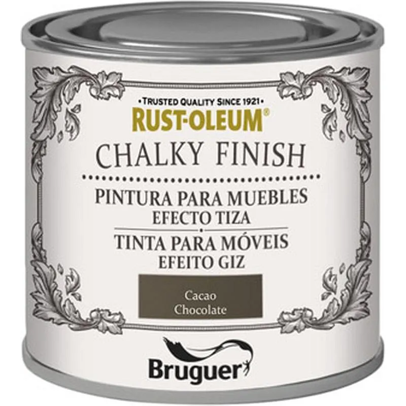 Compra PINTURA EFECTO TIZA CHALKY FINISH 125 ML CACAO RUST-OLEUM 5397521 al mejor precio