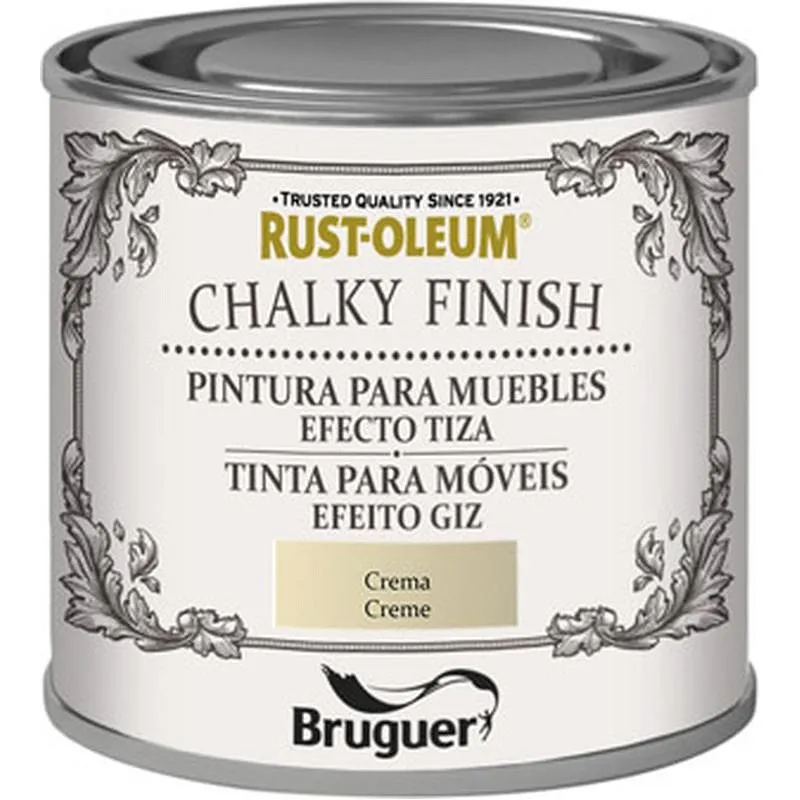 Compra PINTURA EFECTO TIZA CHALKY FINISH 125 ML CREMA RUST-OLEUM 5397514 al mejor precio