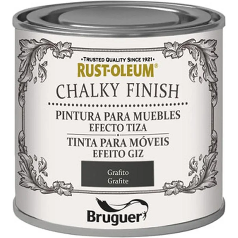 Compra PINTURA EFECTO TIZA CHALKY FINISH 125 ML GRAFITO RUST-OLEUM 5397534 al mejor precio