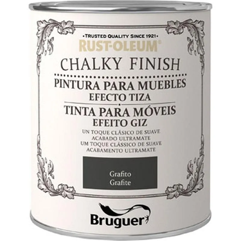 Compra PINTURA EFECTO TIZA CHALKY FINISH 750 ML GRAFITO RUST-OLEUM 5397533 al mejor precio