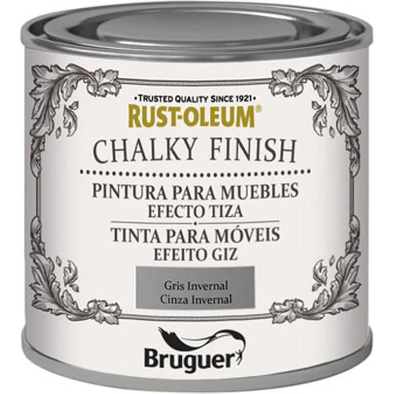 Compra PINTURA EFECTO TIZA CHALKY FINISH 125 ML GRIS INVERNAL RUST-OLEUM 5397540 al mejor precio