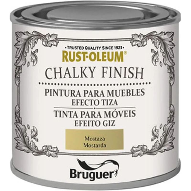 Compra PINTURA EFECTO TIZA CHALKY FINISH 125 ML MOSTAZA RUST-OLEUM 5397516 al mejor precio