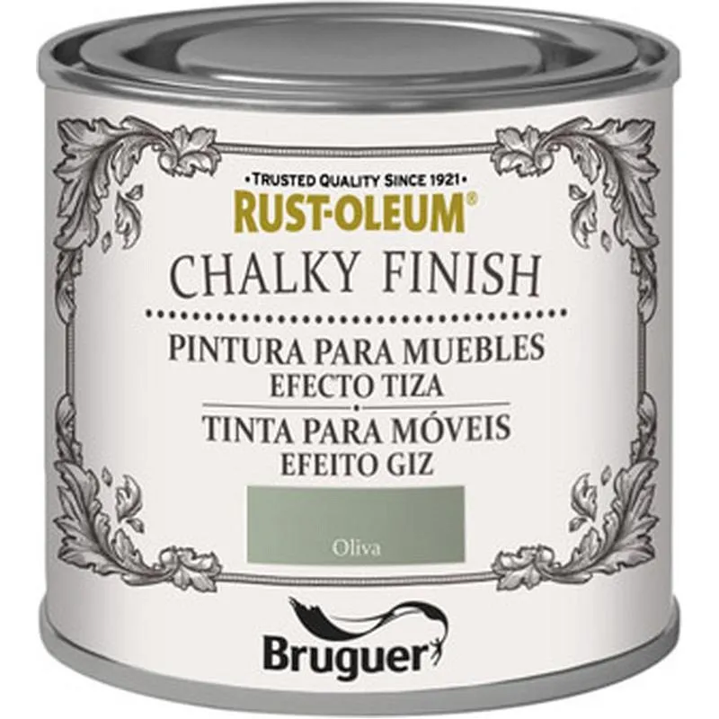 Compra PINTURA EFECTO TIZA CHALKY FINISH 125 ML OLIVA RUST-OLEUM 5397529 al mejor precio