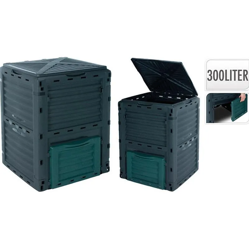 Compra COMPOSTADOR ECO GRIS 300 L 61X61X83 CM IMPORT Y54400860 al mejor precio