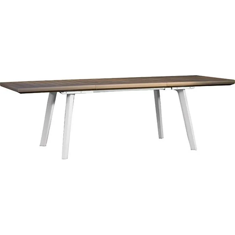 Compra MESA RESINA HARMONY EXTENSIBLE 160-240 X 100 CM BLANCO/CAPUCHINO KETER 228458 al mejor precio