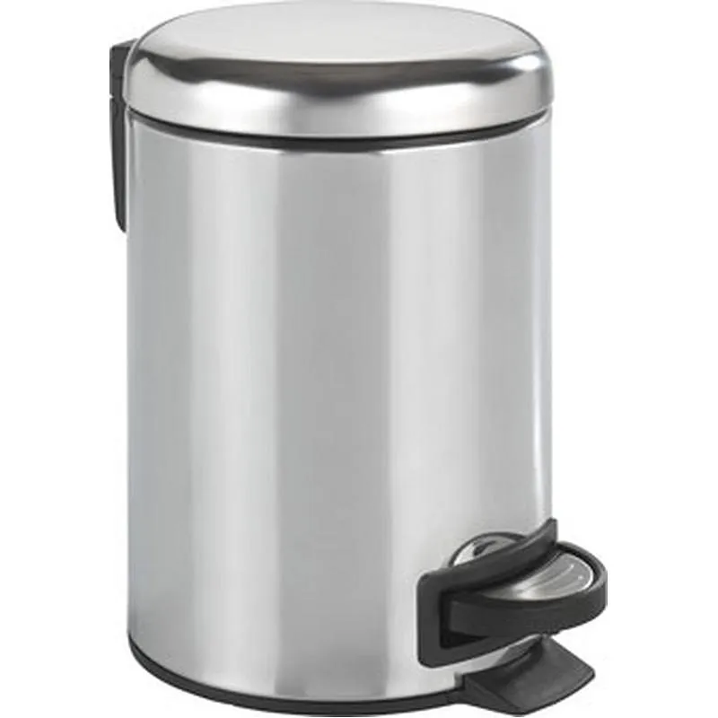 Compra CUBO BAÑO CON PEDAL INOX BRILLANTE 3 L WENKO 22444100 al mejor precio