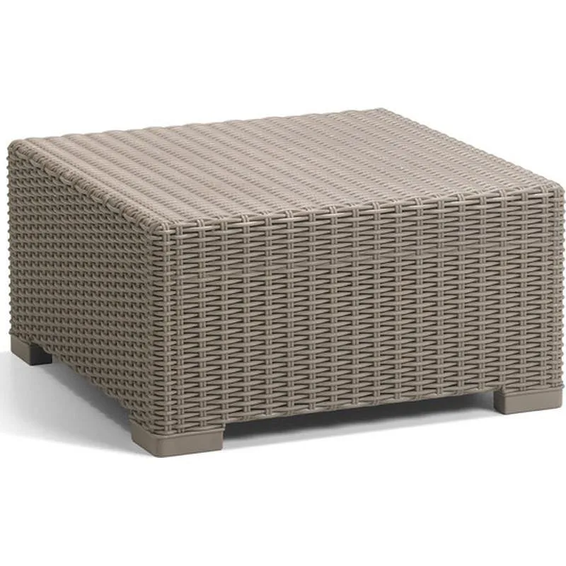 Compra MESA RATAN RESINA CAPUCHINO CALIFORNIA 68 CM X 68 CM KETER 198074 al mejor precio