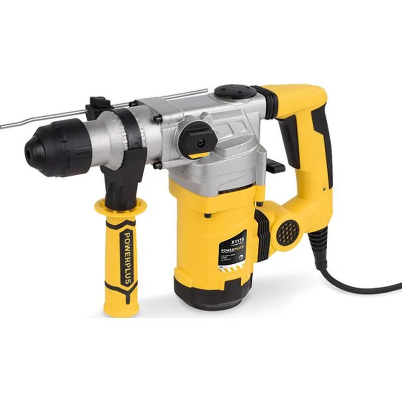 Compra MARTILLO CON CABLE COMBINADO SDS PLUS 1600 W 32 MM + ACCESORIOS POWERPLUS POWX1175 al mejor precio