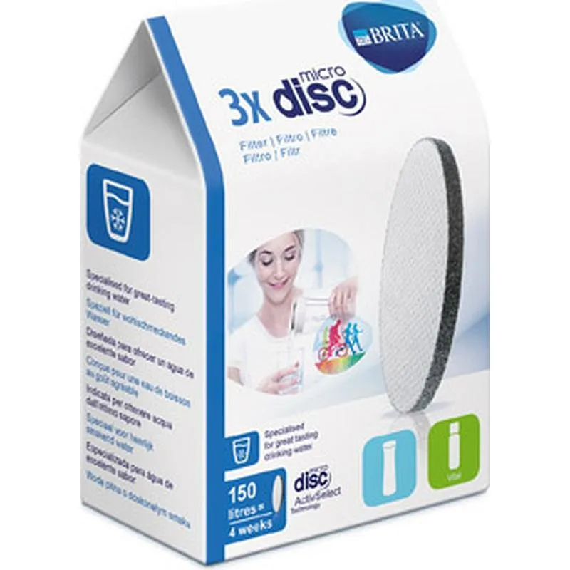 Compra MICRO DISCO FILTRANTE (3 UN) FILL&GO/SERVE BRITA 1020107/1039628 al mejor precio