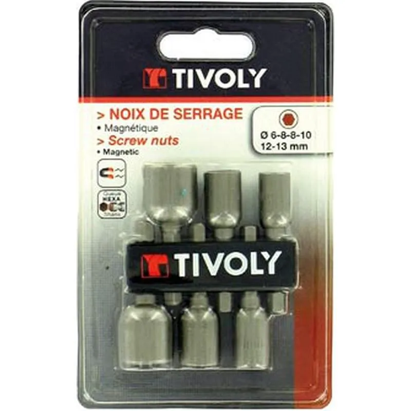 Compra LLAVE VASO PARA ATORNILLADOR JUEGO 6 PZS 6-13 MM TIVOLY 11501920001 al mejor precio