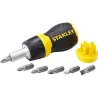 Compra DESTORNILLADOR CARRACA EXTRACORTO CON 6 PUNTAS STANLEY 0-66-358 al mejor precio
