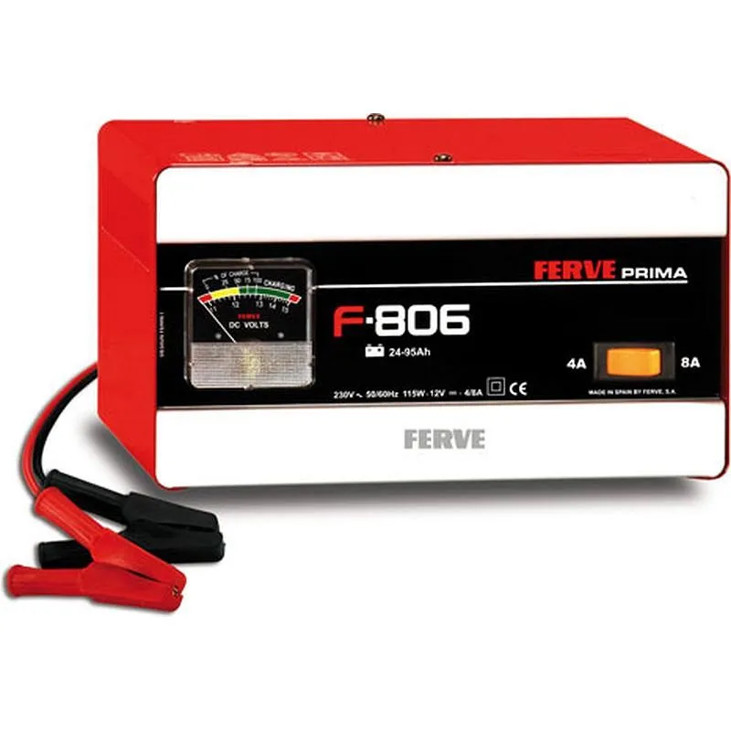 Compra CARGADOR BATERIA PRIMA 12 V 4-8 A FERVE F-806 al mejor precio