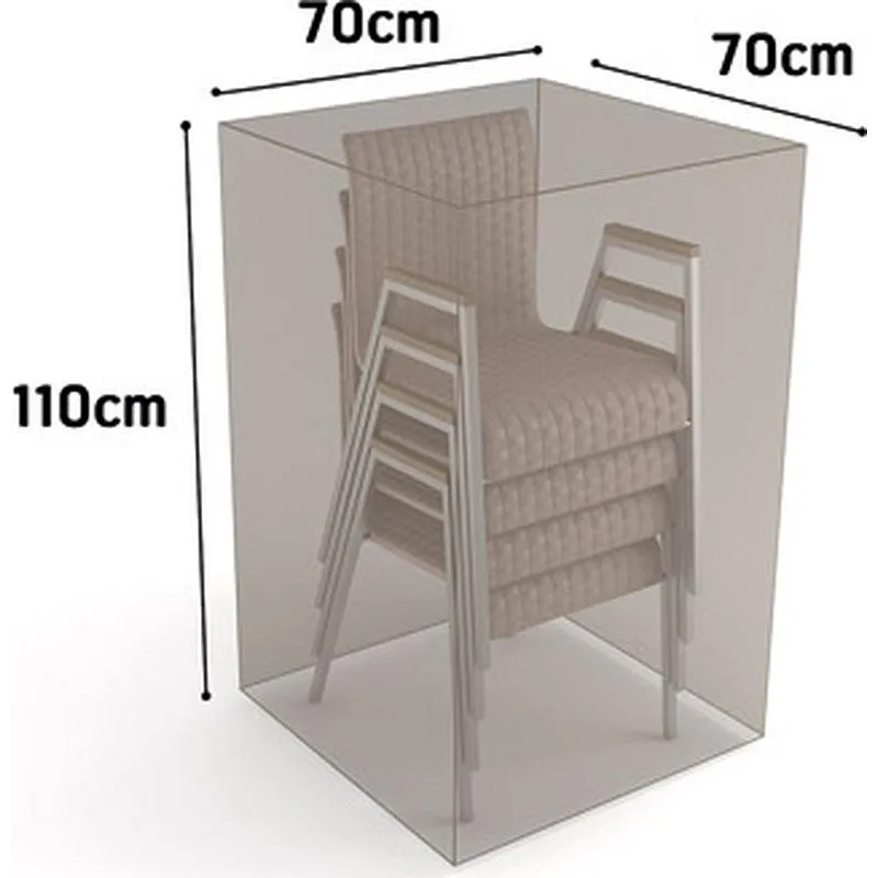 Compra FUNDA SILLAS APILADAS VISON 70 X 70 X H 110 NORTENE 2013597 al mejor precio