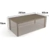 Compra FUNDA MESA RECTANGULAR VISON 205 X 105 X H 70 NORTENE 2013598 al mejor precio