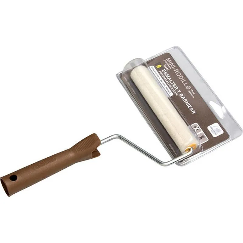 Compra MINI RODILLO VELOUR + VARILLA ESMALTAR/ BARNIZAR 6 CM UNIVERSAL 8209 al mejor precio