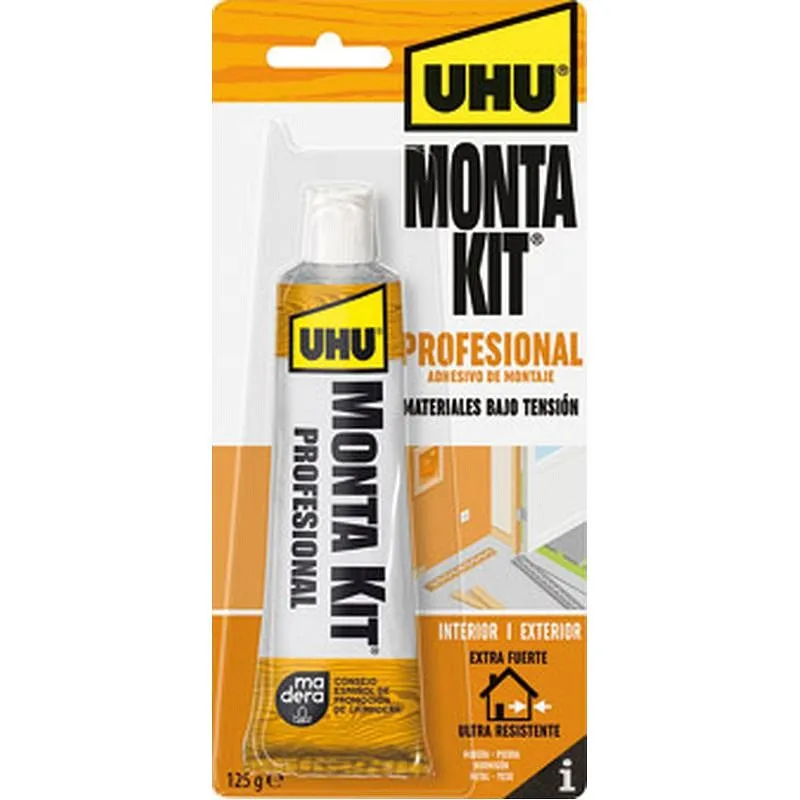 Compra ADHESIVO MONTAJE MONTA KIT PROFESIONAL 125 GR UHU 6310658 al mejor precio