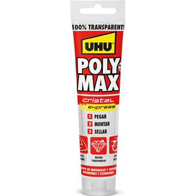 Compra ADHESIVO MONTAJE SELLADOR POLY MAX EXPRESS 115 GR CRISTAL UHU 6310615 al mejor precio