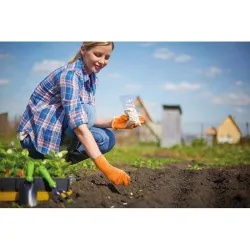 Compra GUANTE DESECHABLE NITRILO GRIPPAZ NARANJA 50 UDS TALLA 7 JUBA 580OR/7 al mejor precio