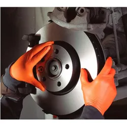 Compra GUANTE DESECHABLE NITRILO GRIPPAZ NARANJA 50 UDS TALLA 7 JUBA 580OR/7 al mejor precio