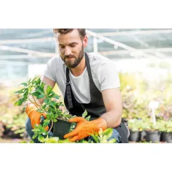 Compra GUANTE DESECHABLE NITRILO GRIPPAZ NARANJA 50 UDS TALLA 9 JUBA 580OR/9 al mejor precio