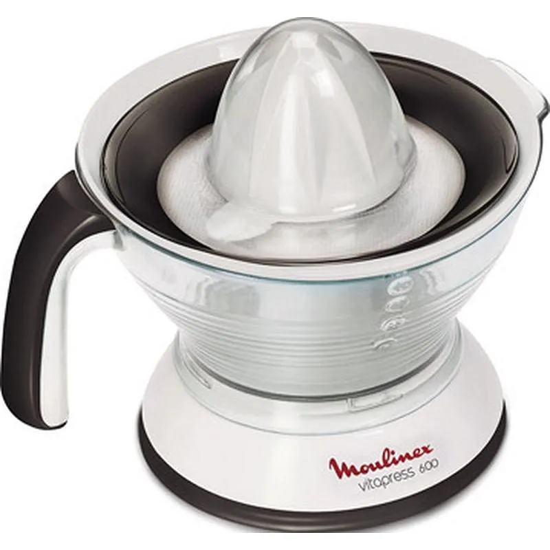 Compra EXPRIMIDOR ELECTRICO VITAPRESS BLANCO NEGRO 25W 0,6L MOULINEX PC300B10 al mejor precio