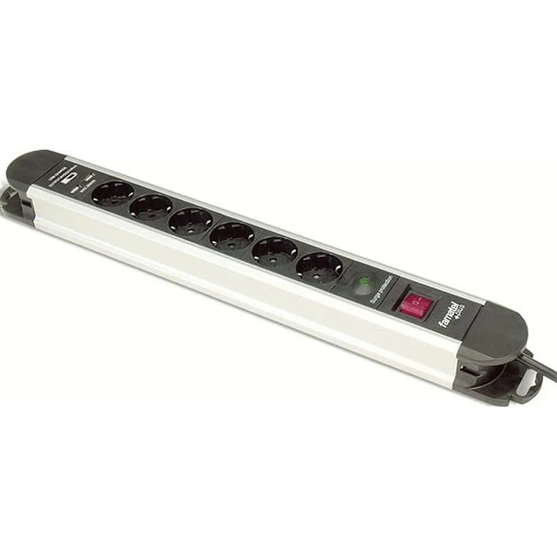 Compra BASE MULTIPLE ALUMINIO CON INTERRUPTOR 1,5M 6 TOMAS + 2 USB FAMATEL 22006 al mejor precio