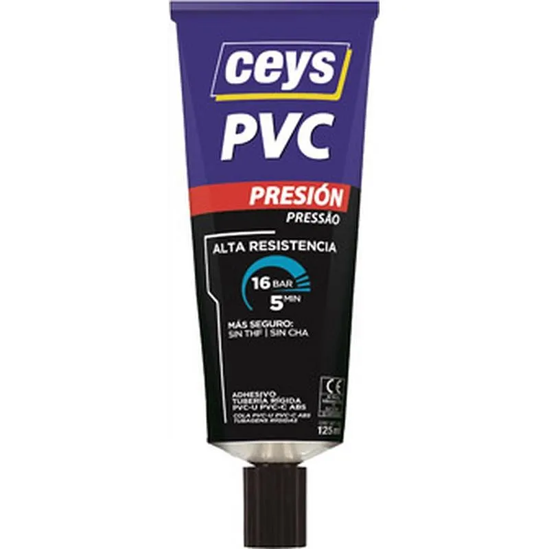 Compra ADHESIVO PVC PRESION TUBO 125 ML CEYS 900901 al mejor precio