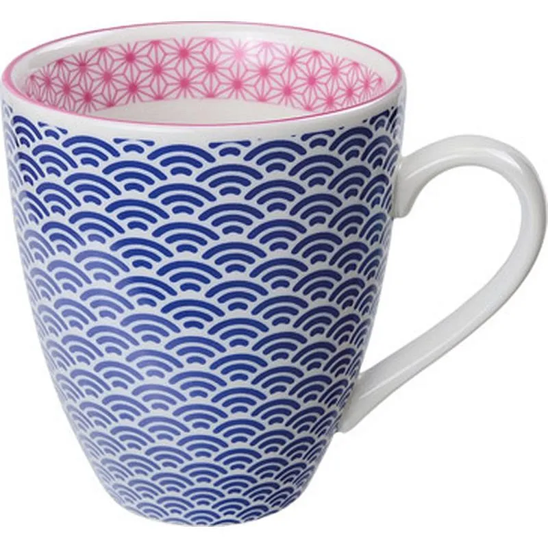 Compra MUG PORCELANA 300 ML MARINO BORDE FUCSIA TOKYO 8787 al mejor precio