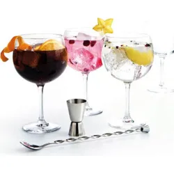 Compra COPA COMBINADOS (4 COPAS + MEDIDOR + CUCHARILLA) FIESTA 6 PIEZAS LUMINARC 7144528 al mejor precio