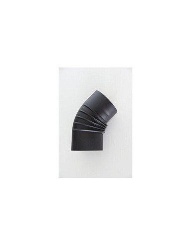 Compra Codo vitrificado negro mate chimenea t600 diámetro 200 mm 45º FR RP020200C al mejor precio