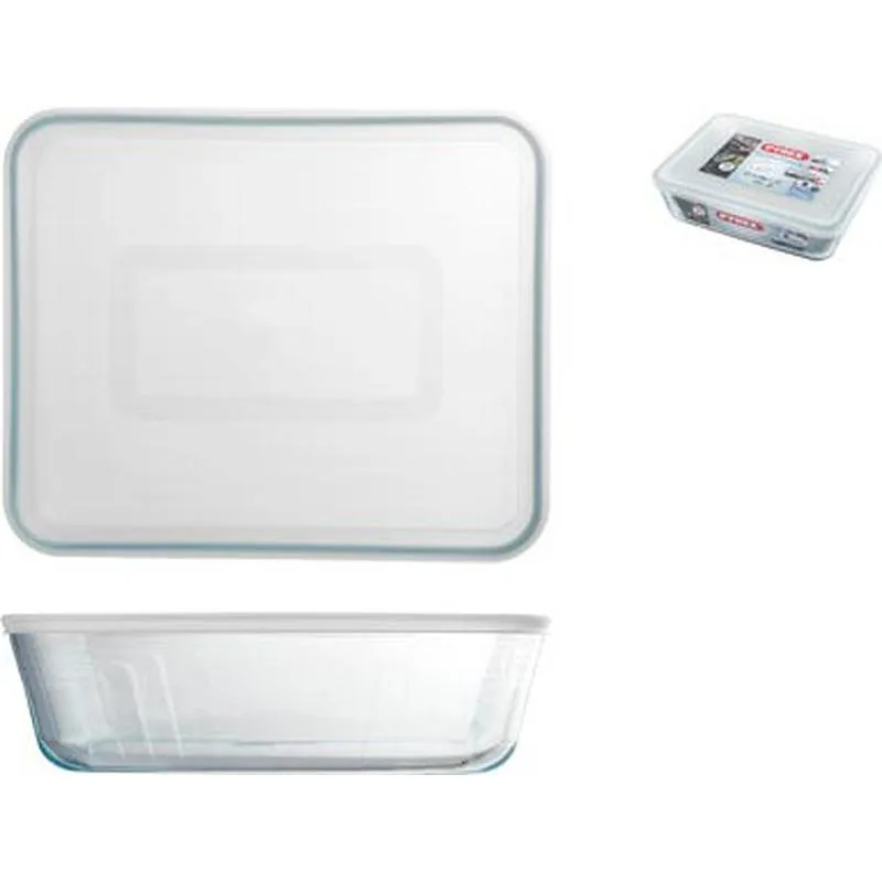 Compra CONTENEDOR PORTALIMENTOS VIDRIO BOROSILICATO RECTANGULAR - 1,6 L PYREX 3283200 al mejor precio