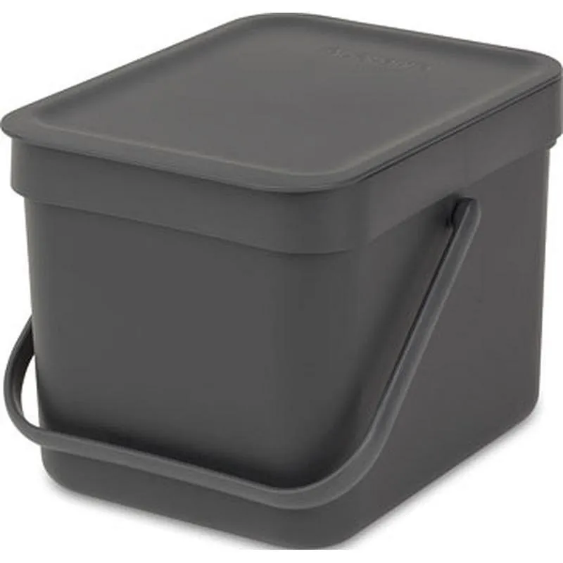 Compra CUBO RECICLAJE SORT & GO' GRIS 6 L BRABANTIA 10 97 20 al mejor precio