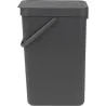 Compra CUBO RECICLAJE SORT & GO' GRIS 16 L BRABANTIA 10 99 66 al mejor precio