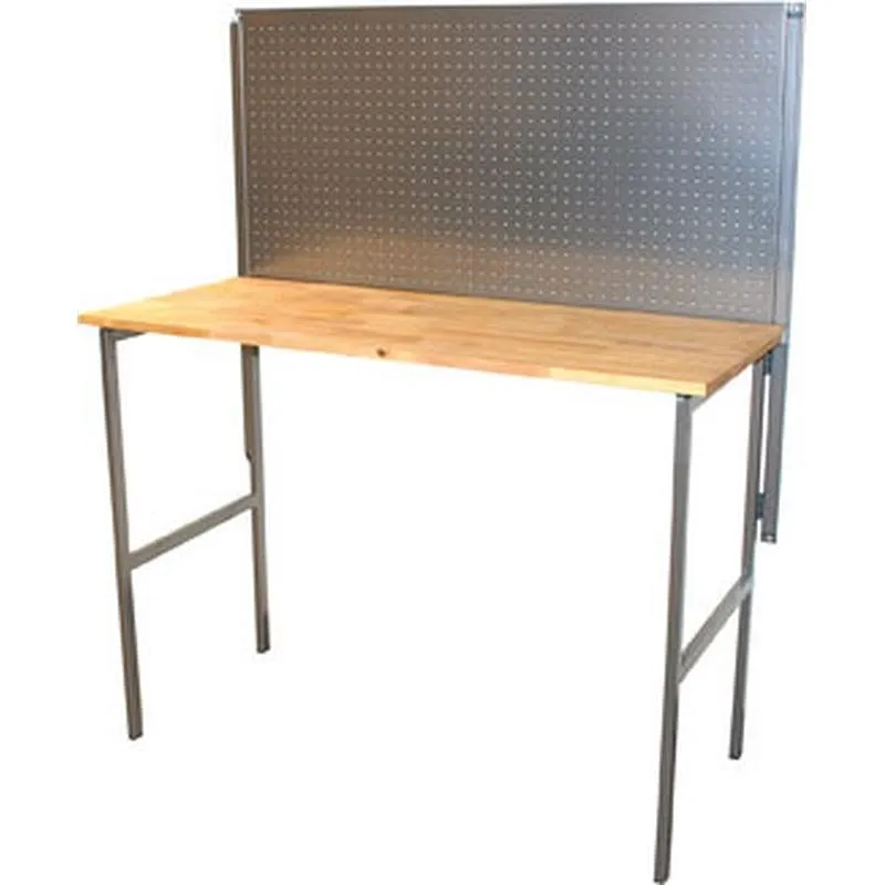 Compra BANCO TRABAJO METALICO SOBRE MADERA MURAL PLEGABLE 120 X 87 X 55 CM ABIERTO BOX PLUS fold001 al mejor precio