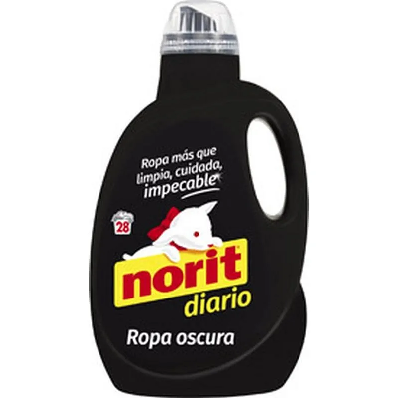 Compra DETERGENTE DIARIO ROPA OSCURA 1500 ML 28 LAVADOS NORIT 110873-110880 al mejor precio