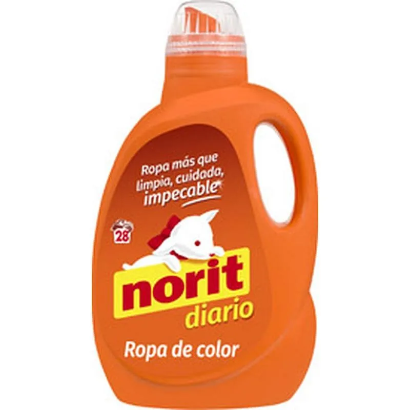 Compra DETERGENTE DIARIO ROPA COLOR 1500 ML 28 LAVADOS NORIT 110923-110930 al mejor precio