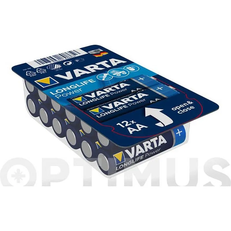 Compra PILA ALCALINA LONG LIFE AA BIG BOX 12UNID VARTA 4906301112 al mejor precio