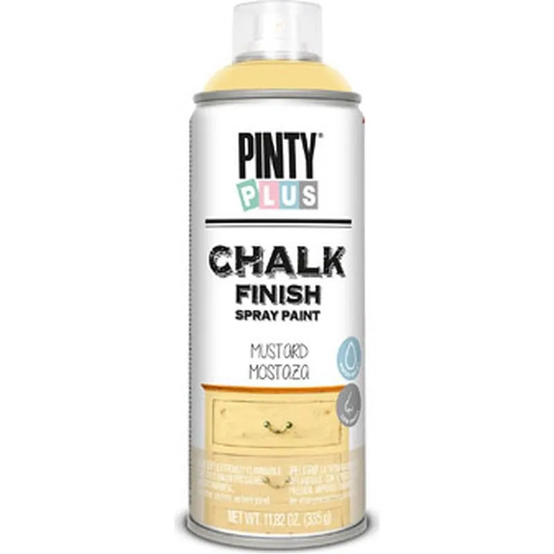 Compra PINTURA SPRAY CHALK 520 CC AMARILLO MOSTAZA PINTYPLUS CK801 al mejor precio