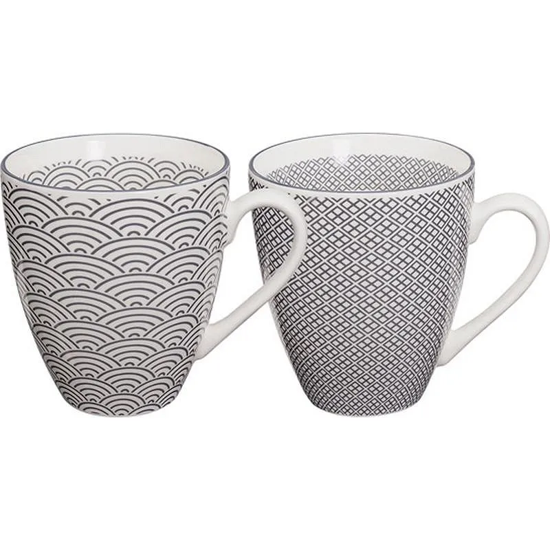Compra MUG PORCELANA NIPPON GREY (SET 2) 300 ML TOKYO 14842 al mejor precio