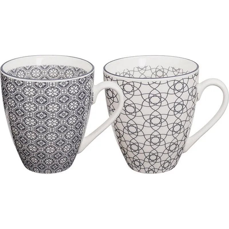 Compra MUG PORCELANA NIPPON GREY (SET 2) 300 ML TOKYO 14843 al mejor precio