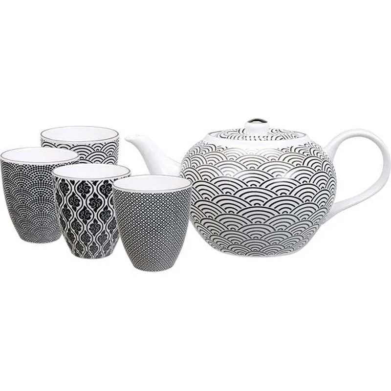 Compra TETERA NIPPON BLACK SET + 4 VASOS TOKYO 8251 al mejor precio