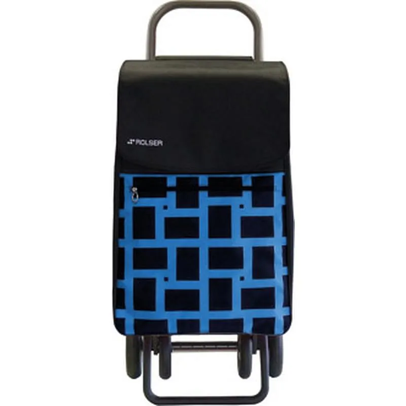 Compra CARRO COMPRA 4 RUEDAS CHASIS REFORZADO GRANDE BOX BOX GEOMETRIK 4.2 AZUL ROLSER BOX005 AZUL al mejor precio